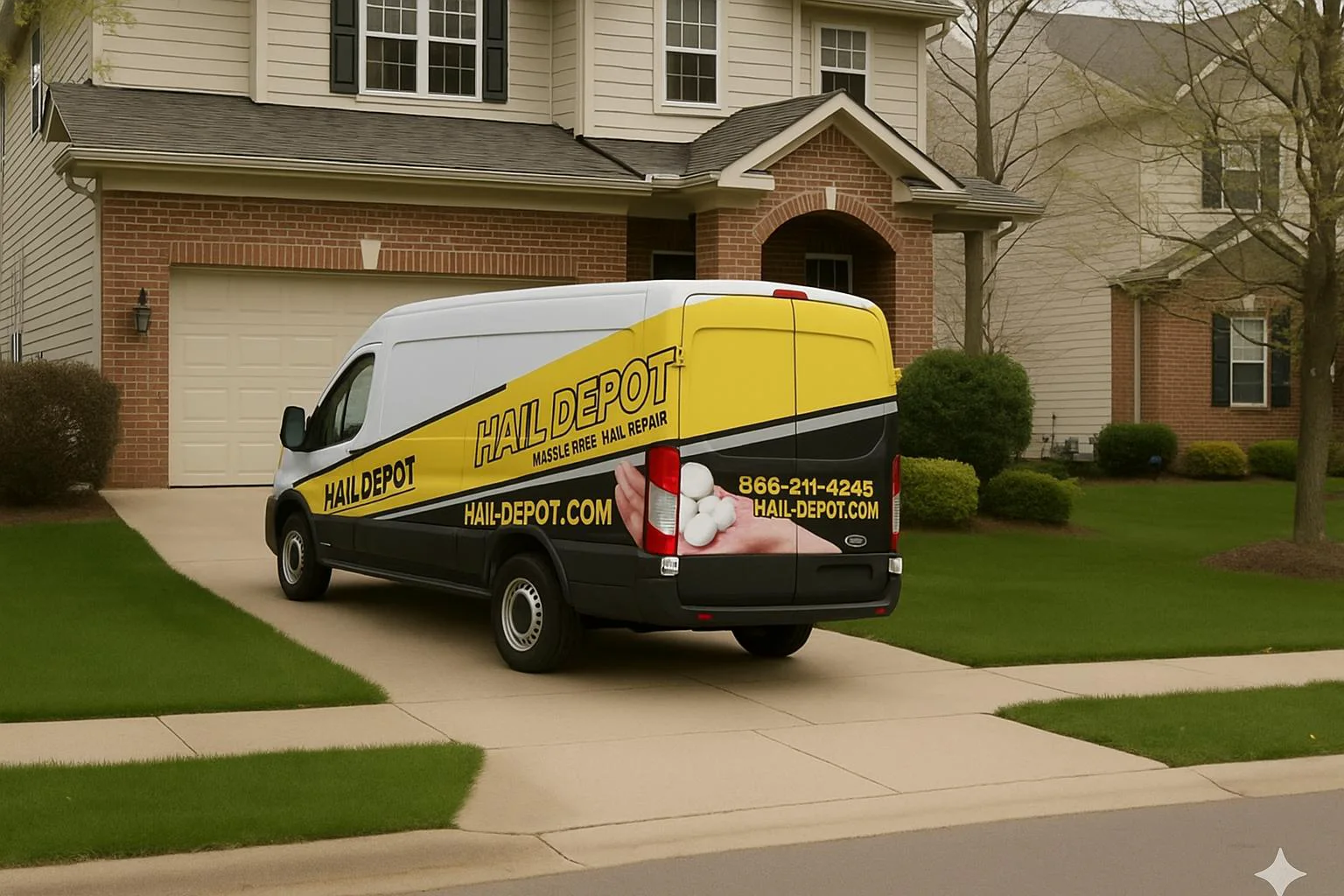 Hail damage PDR repair process