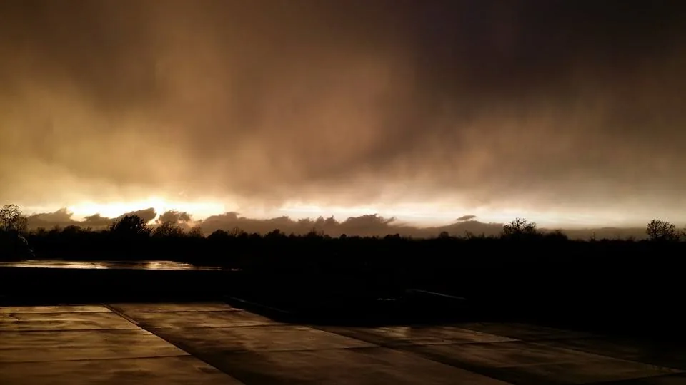 Dramatic Oklahoma storm clouds during Tulsa hail season